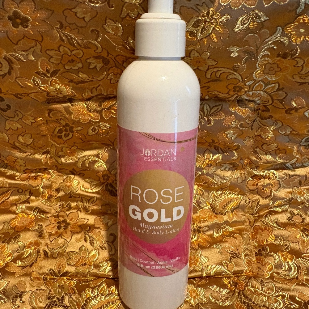 Magnesium Lotion 8 oz Rose Gold  - Jordan Essentials